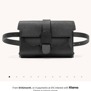 NEW Aria Noir Pebbled Belt Bag